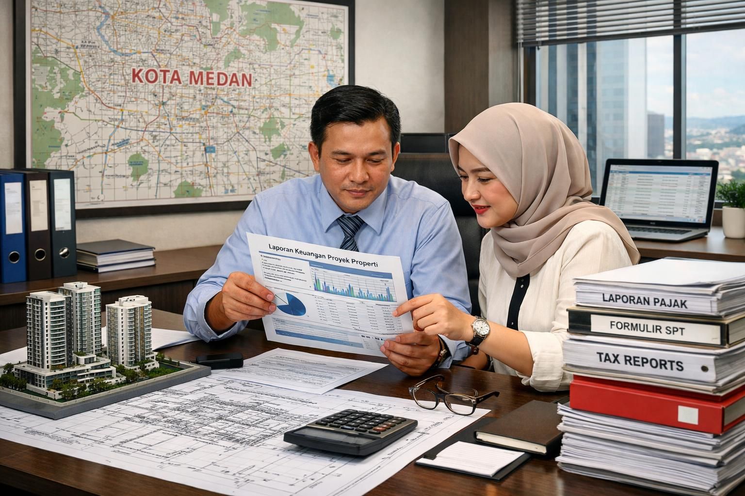 jasa akuntan profesional di medan yang terpercaya, khusus melayani investor properti dan perusahaan real estat untuk kebutuhan keuangan dan pelaporan yang akurat.